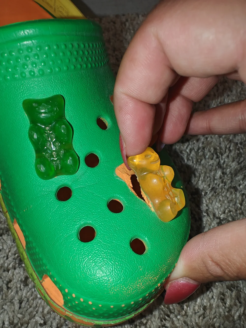 Crocs Kids' Haribo Gummy Bears Classic Clogs Green Size 12c